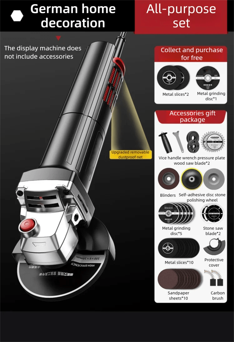 Máy Mài Góc Động Cơ Đồng Nguyên Đa Năng Cầm Tay Nhỏ Gọn - Daisan Store