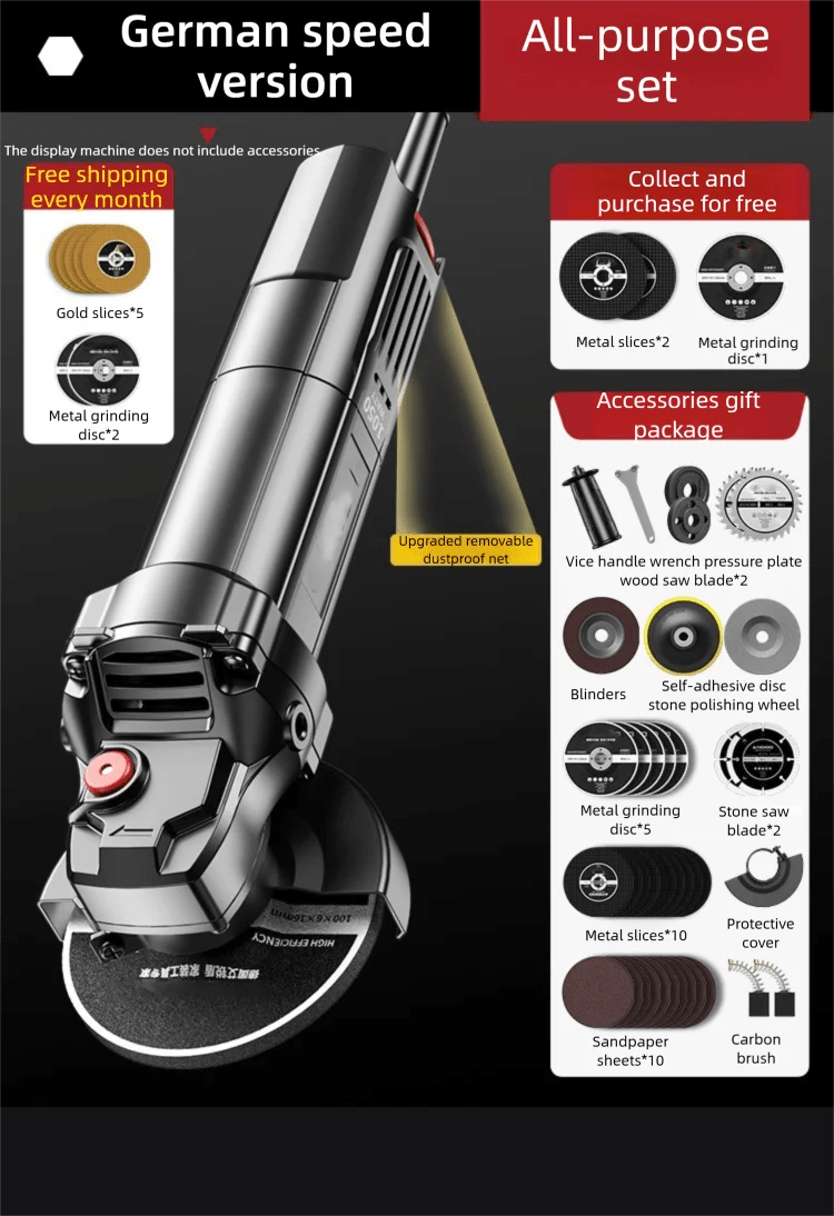 Máy Mài Góc Động Cơ Đồng Nguyên Đa Năng Cầm Tay Nhỏ Gọn - Daisan Store