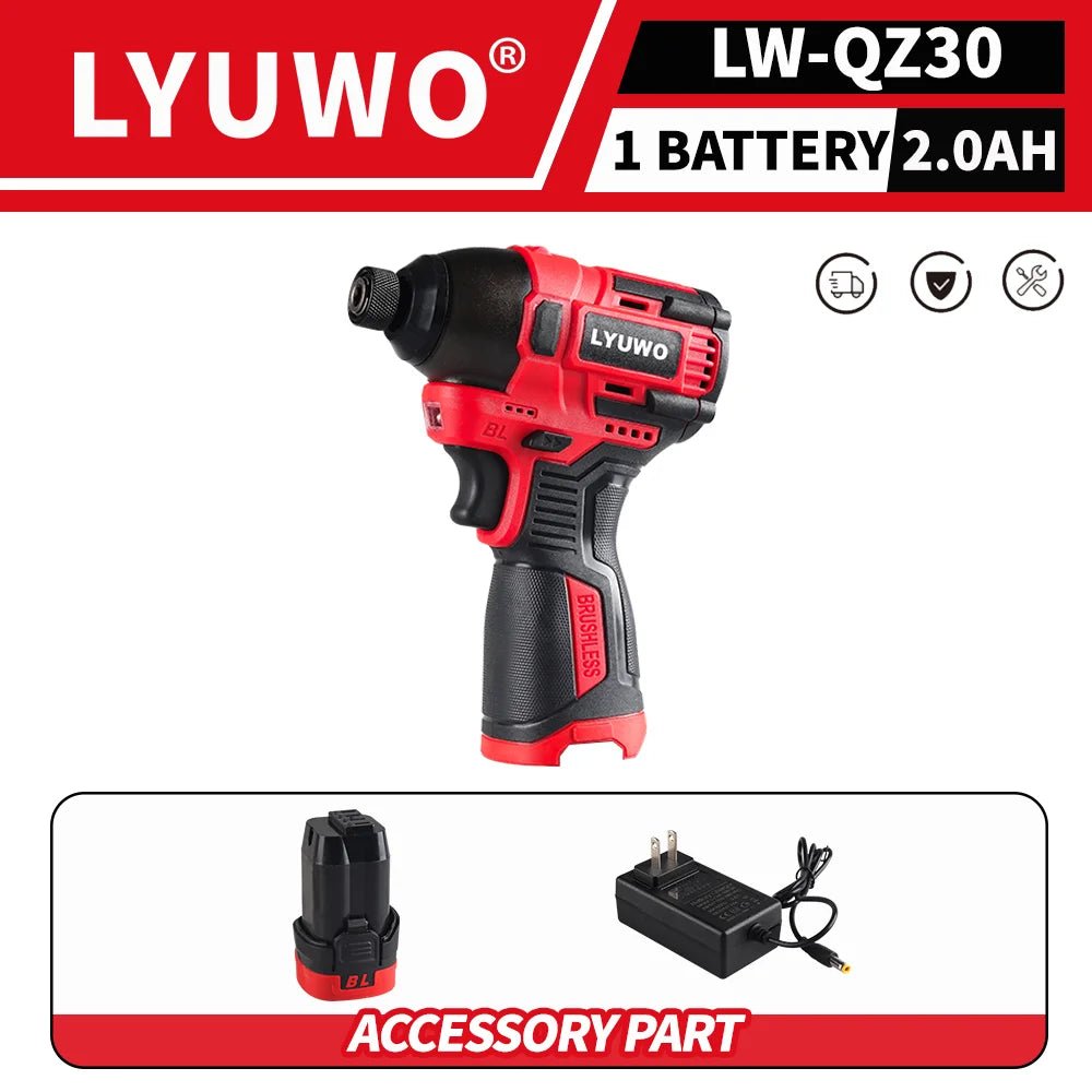 Máy Vặn Vít Không Dây LYUWO 21V Brushless LED Pin Makita - Daisan Store