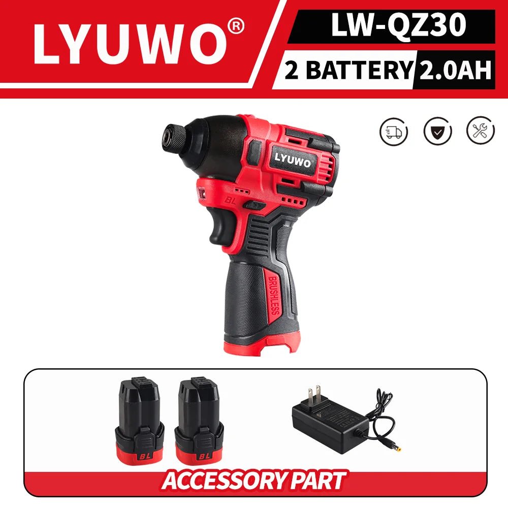 Máy Vặn Vít Không Dây LYUWO 21V Brushless LED Pin Makita - Daisan Store