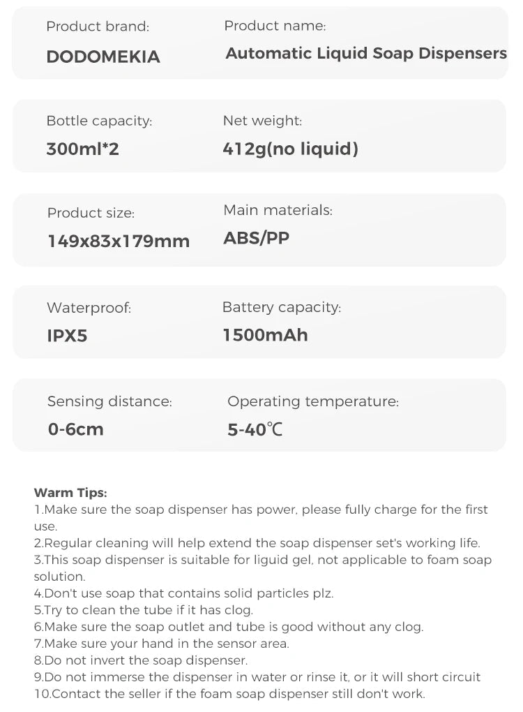 Máy Xịt Bọt Tự Động 600ml Cảm Ứng Đôi Sạc Đa Cấp - Daisan Store