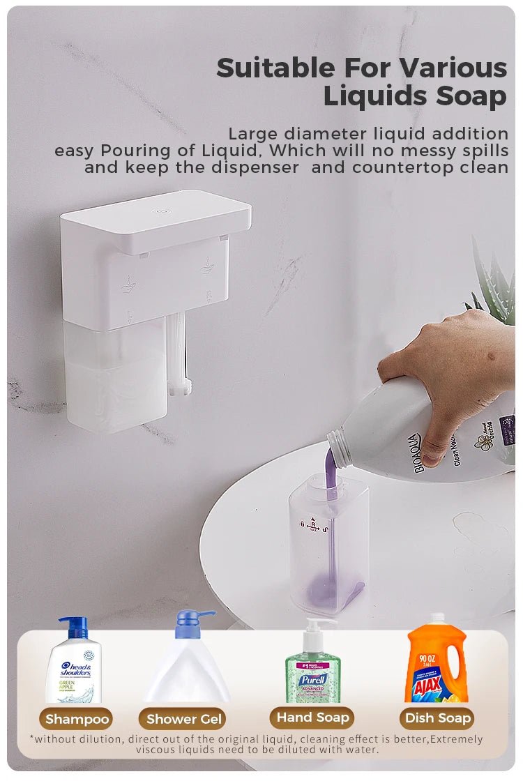 Máy Xịt Bọt Tự Động 600ml Cảm Ứng Đôi Sạc Đa Cấp - Daisan Store