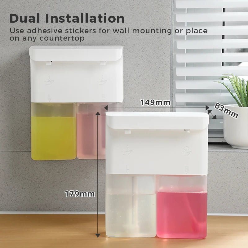 Máy Xịt Bọt Tự Động 600ml Cảm Ứng Đôi Sạc Đa Cấp - Daisan Store