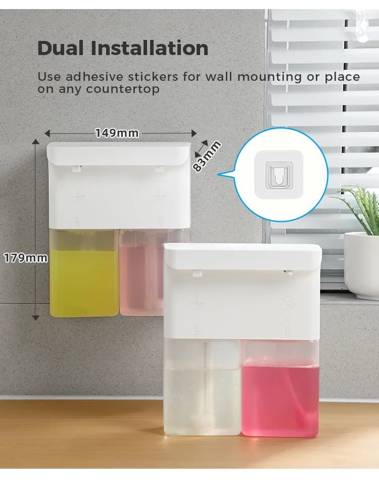 Máy Xịt Bọt Tự Động 600ml Cảm Ứng Đôi Sạc Đa Cấp - Daisan Store