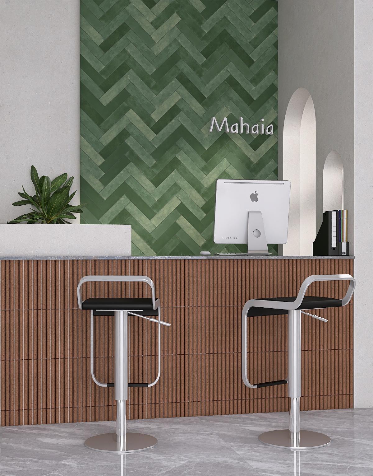 Gạch thẻ Porcelain mờ phẳng KT 75x300 mã MD7534S12