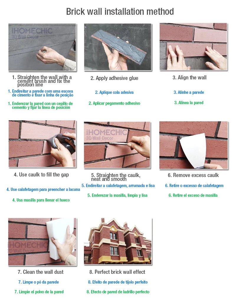 Miếng Dán Tường 3D Giả Đá Chống Nước Trang Trí Nhà - Daisan Store