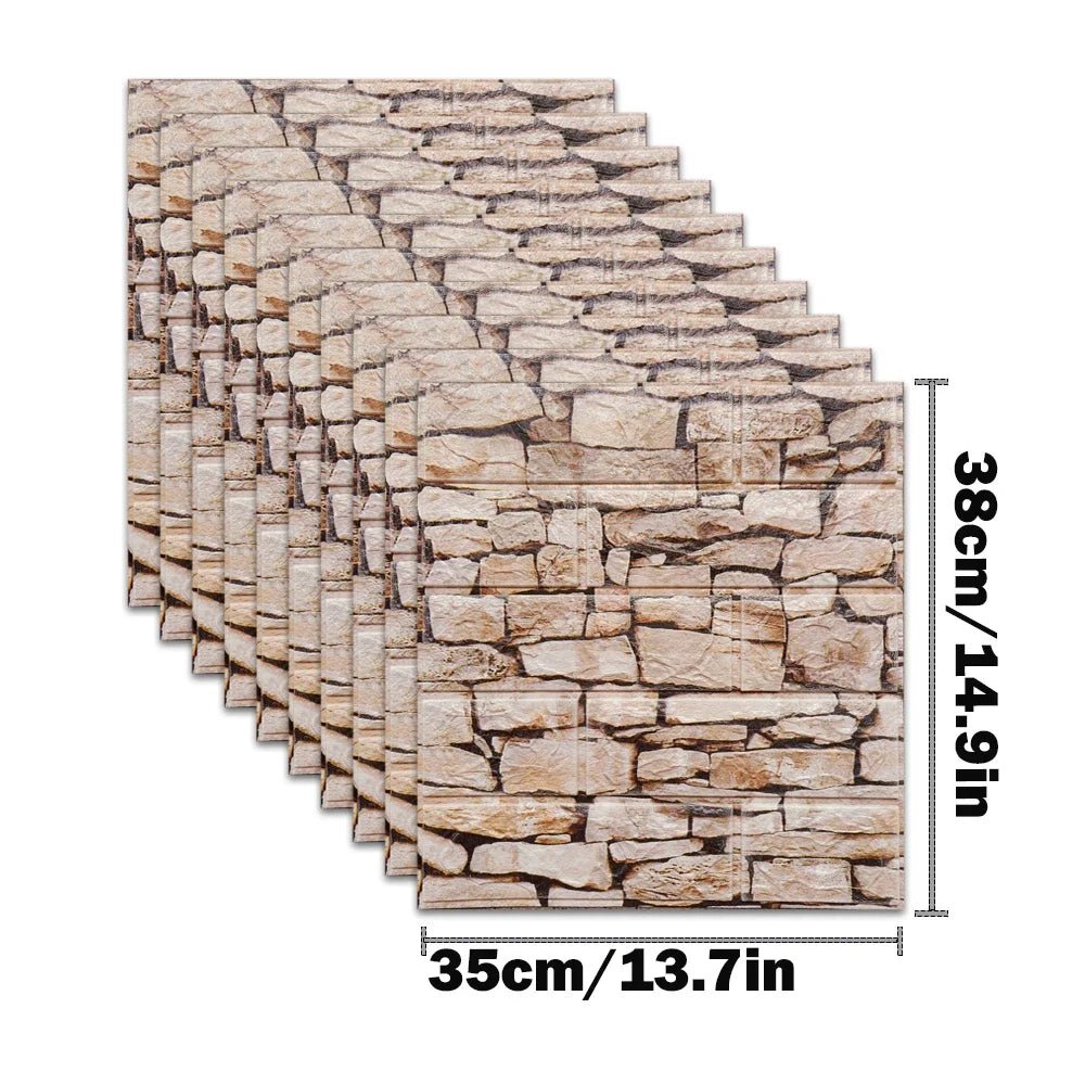 Miếng Dán Tường 3D Giả Gạch Chống Nước Trang Trí - Daisan Store