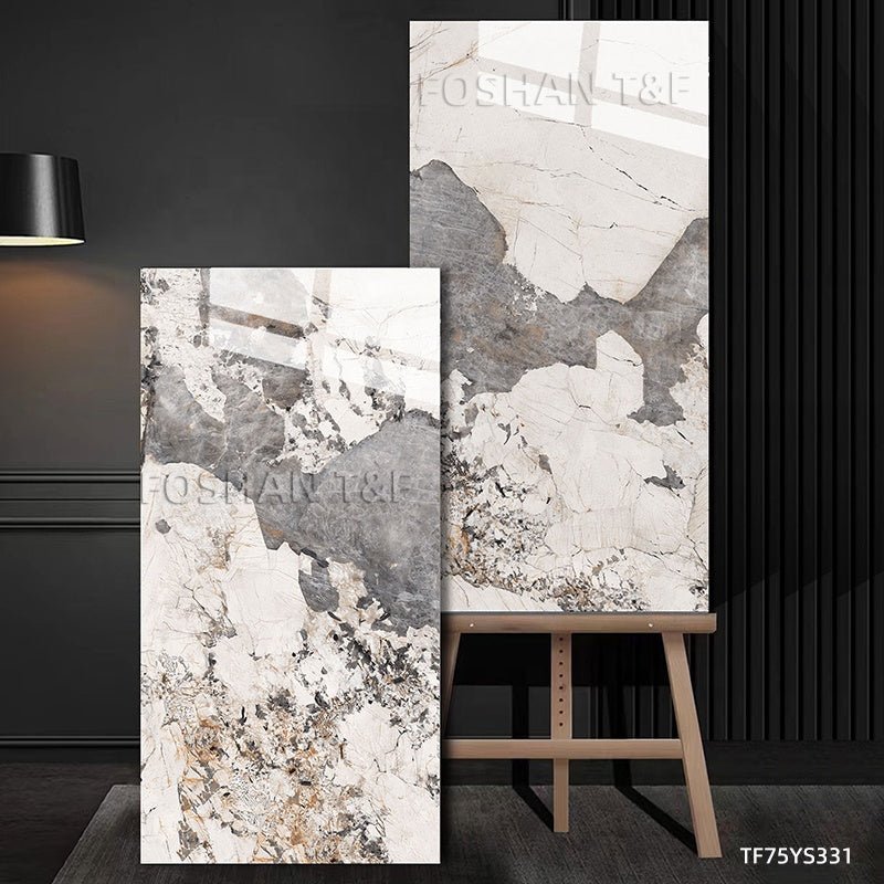 Mới 750x1500 mm Tấm Gạch Sứ Đánh Bóng Vân Đá Cẩm Thạch Hiện Đại Sang Trọng Dùng Để Lát Sàn Trang Trí Nội Thất Gia Đình - Daisan Store