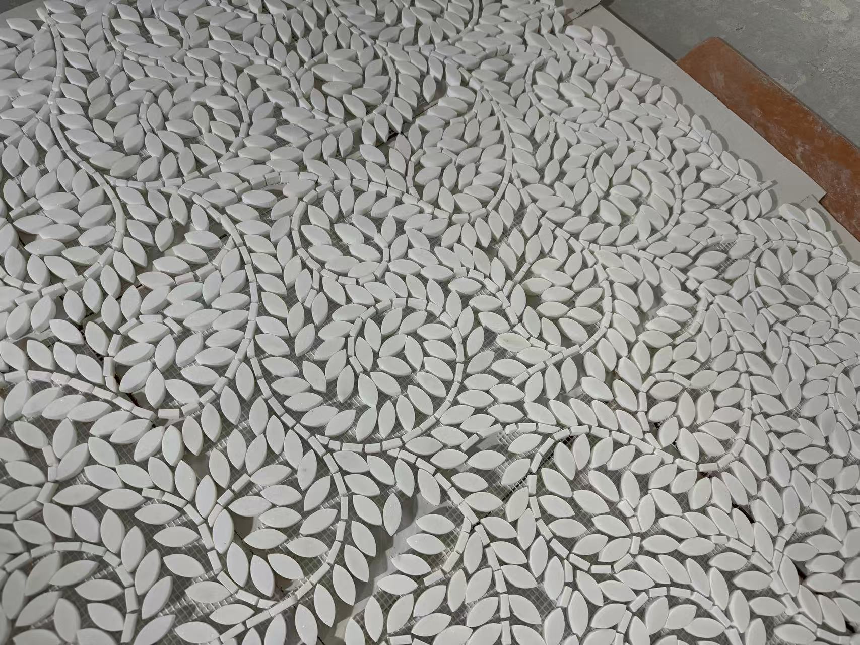 Mosaic Đá Cẩm Thạch Thassos Lá Bóng 4mm 12x12 - Daisan Store