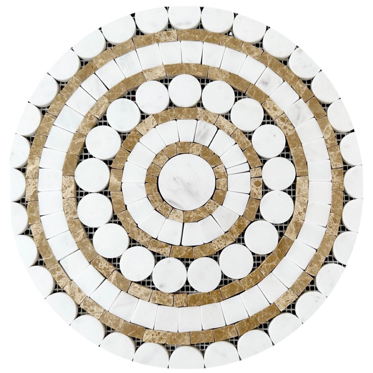 Mosaic Đá Cẩm Thạch Trắng Lắp Ghép Trang Trí - Daisan Store