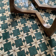 Mosaic Đá Cẩm Thạch Xanh Lá Be Lát Tường Sàn - Daisan Store