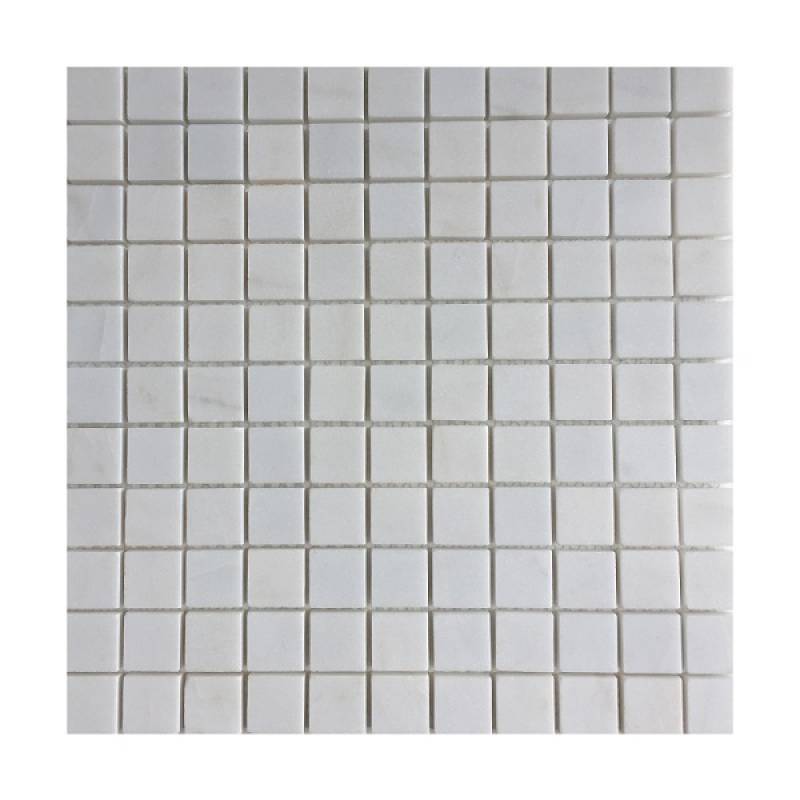 Mosaic đá tự nhiên 298x298mm màu trắng - Daisan Store