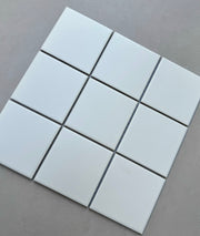 Gạch Mosaic Men Mờ Màu Trắng kt viên 97x97mm mã 901