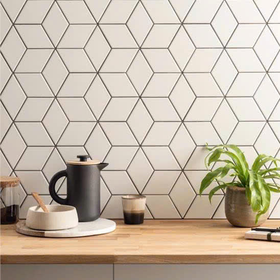 Gạch Mosaic thoi xám bóng kt 48x82x6mm 51508 (1h/1.818m/22vien)