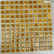 Gạch Mosaic Gốm Men Rạn 2 Lớp màu vàng KT 25* 25MM HPR 2537