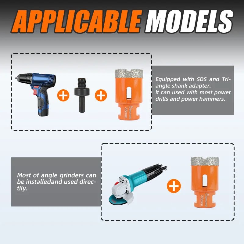 Mũi Khoan Cốt Kim Cương Khô M14 Cho Gốm Porcelain Đá Granite - Daisan Store