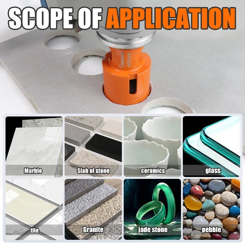 Mũi Khoan Cốt Kim Cương Khô M14 Cho Gốm Porcelain Đá Granite - Daisan Store