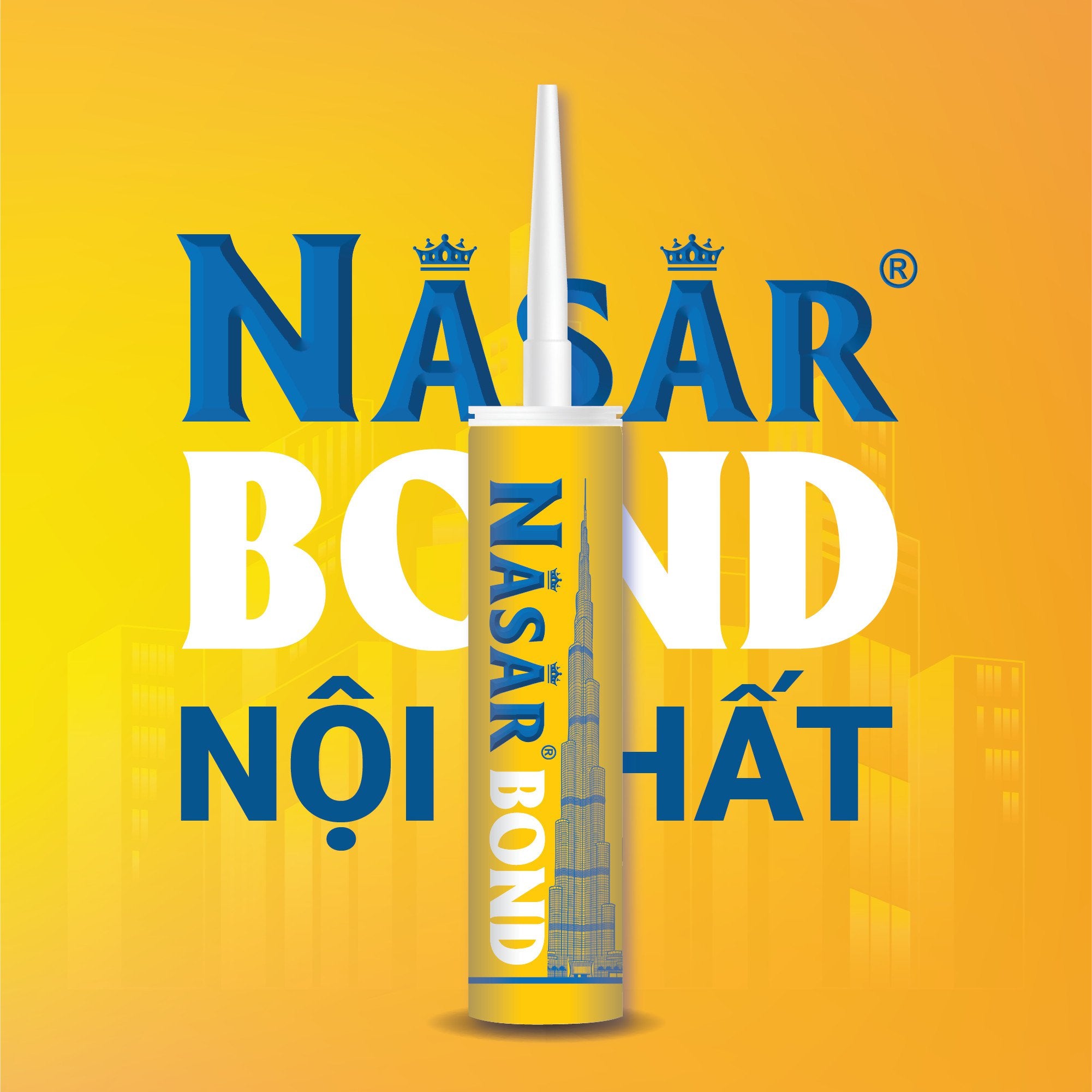 Nasar Bond B Keo Nội Thất 24 Chai Thùng