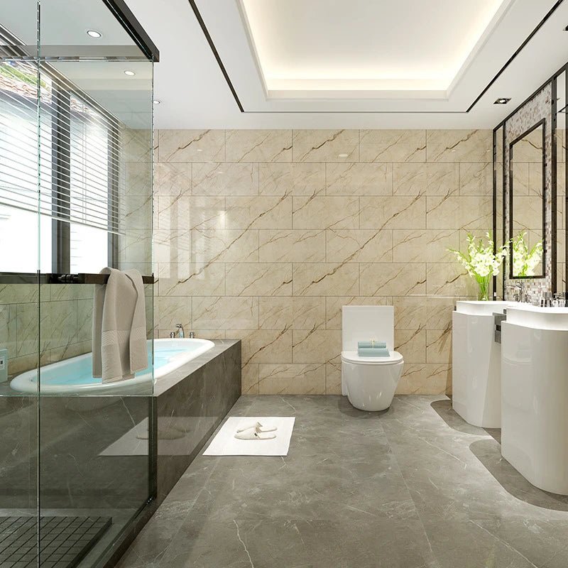 Nẹp Tường Nhôm Tự Dán 30x60cm Vân Đá Gỗ Chống Thấm - Daisan Store