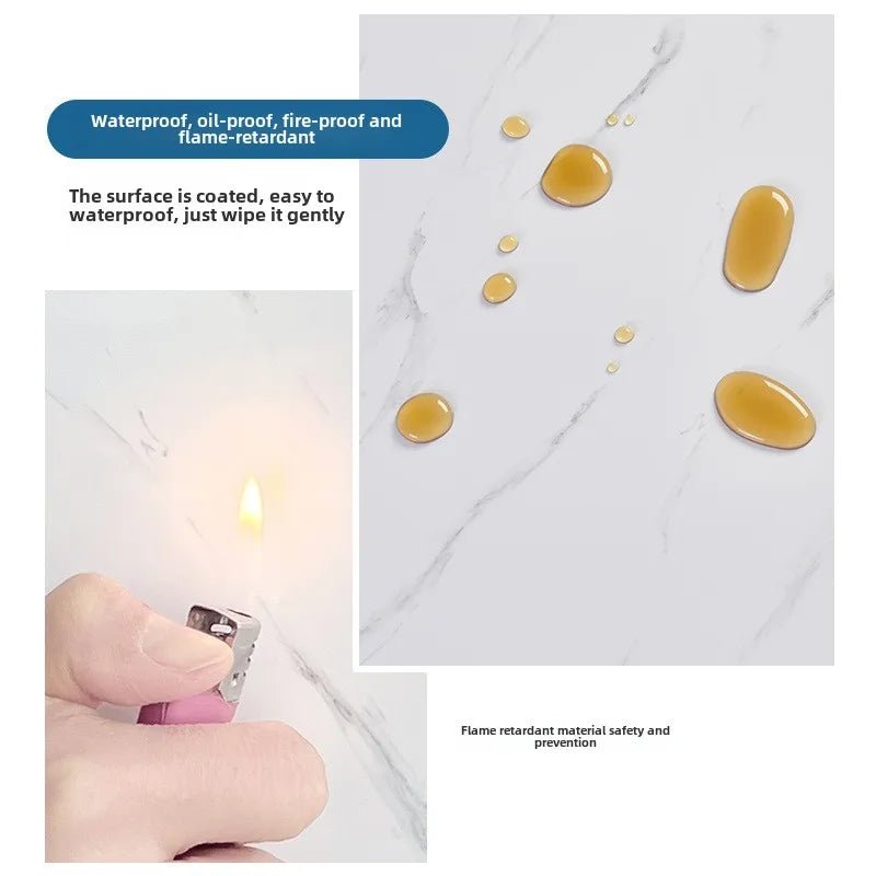 Nẹp Tường Nhôm Tự Dán 30x60cm Vân Đá Gỗ Chống Thấm - Daisan Store