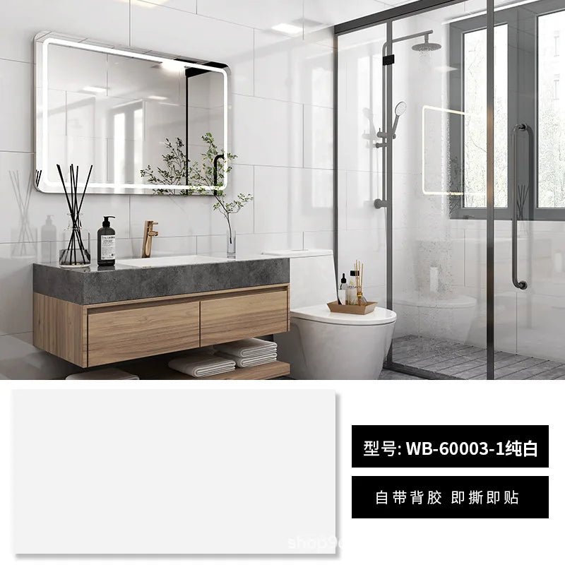 Nẹp Tường Nhôm Tự Dán 30x60cm Vân Đá Gỗ Chống Thấm - Daisan Store