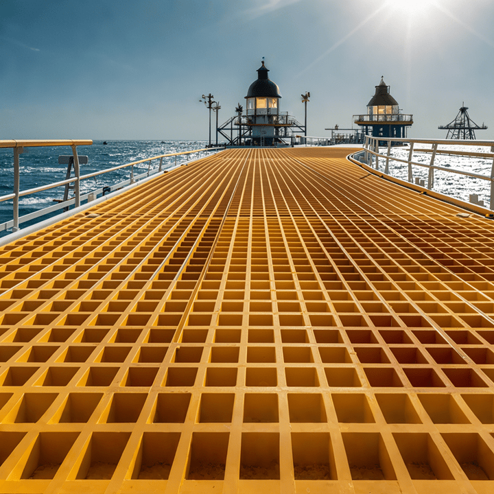 Nhà cung cấp bán chạy nhất 38*38*30 Nền cách nhiệt sợi thủy tinh bền FRP Grating làm đẹp cho xe - Daisan Store