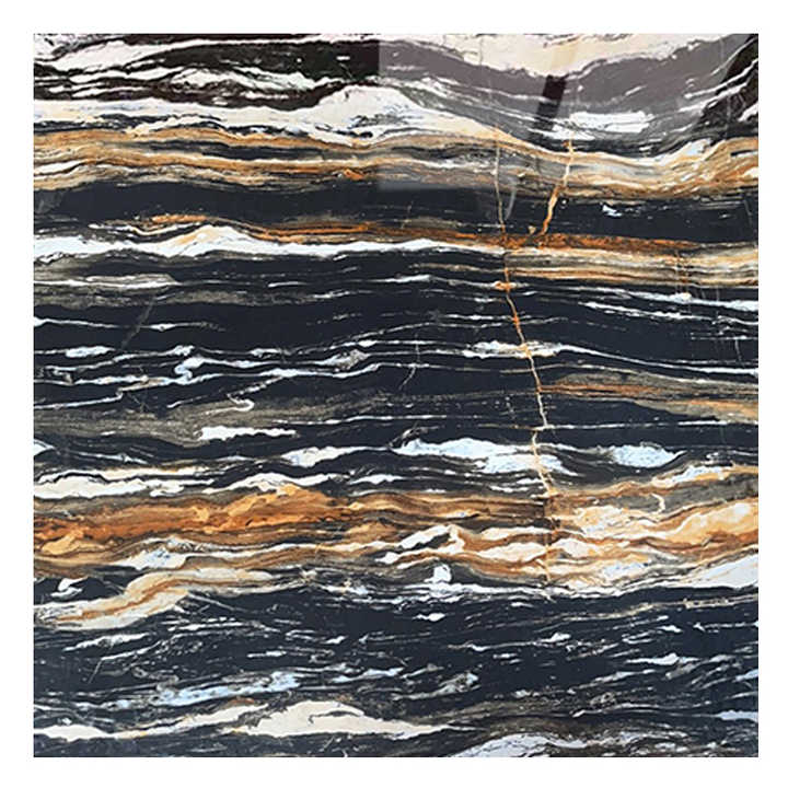 Nhà Máy Cung Cấp Gạch Men Họa Tiết Đá Cẩm Thạch Tối Màu Gạch Lát Sàn Bằng Sứ Gạch Lát Sàn Giả Đá Cẩm Thạch 80x80 Cho Phòng Khách Màu Đen - Daisan Store