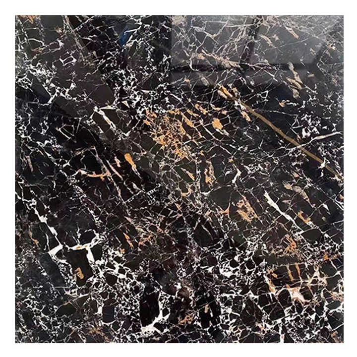 Nhà Máy Cung Cấp Gạch Men Họa Tiết Đá Cẩm Thạch Tối Màu Gạch Lát Sàn Bằng Sứ Gạch Lát Sàn Giả Đá Cẩm Thạch 80x80 Cho Phòng Khách Màu Đen - Daisan Store