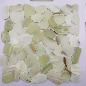 Nhà máy tùy chỉnh đá cẩm thạch sông đá cuội gạch mosaic không đều cho tường nội thất và trang trí sàn - Daisan Store