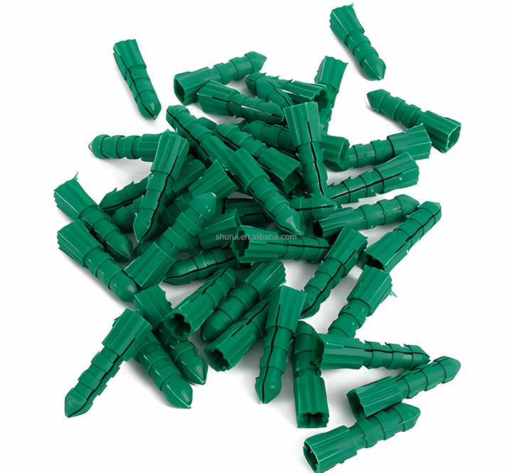 Ống giãn nở bằng nhựa màu xám, gói 20 chiếc có vít, bộ neo tường thạch cao có vít, bộ neo có gân, vít các loại - Daisan Store