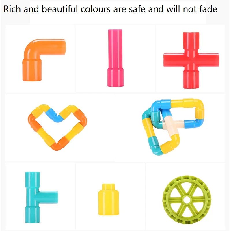 Ống Nước Sáng Tạo - Bộ Xây Dựng STEM Cho Bé - Daisan Store