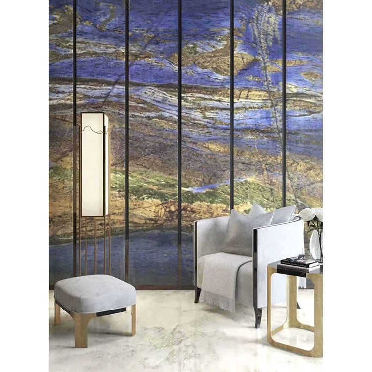 Ốp tường đá tự nhiên Granite men xanh lam thạch anh - Daisan Store