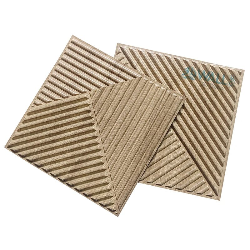 Ốp tường trần 3D vân gỗ chống nước 30x30cm đẹp - Daisan Store