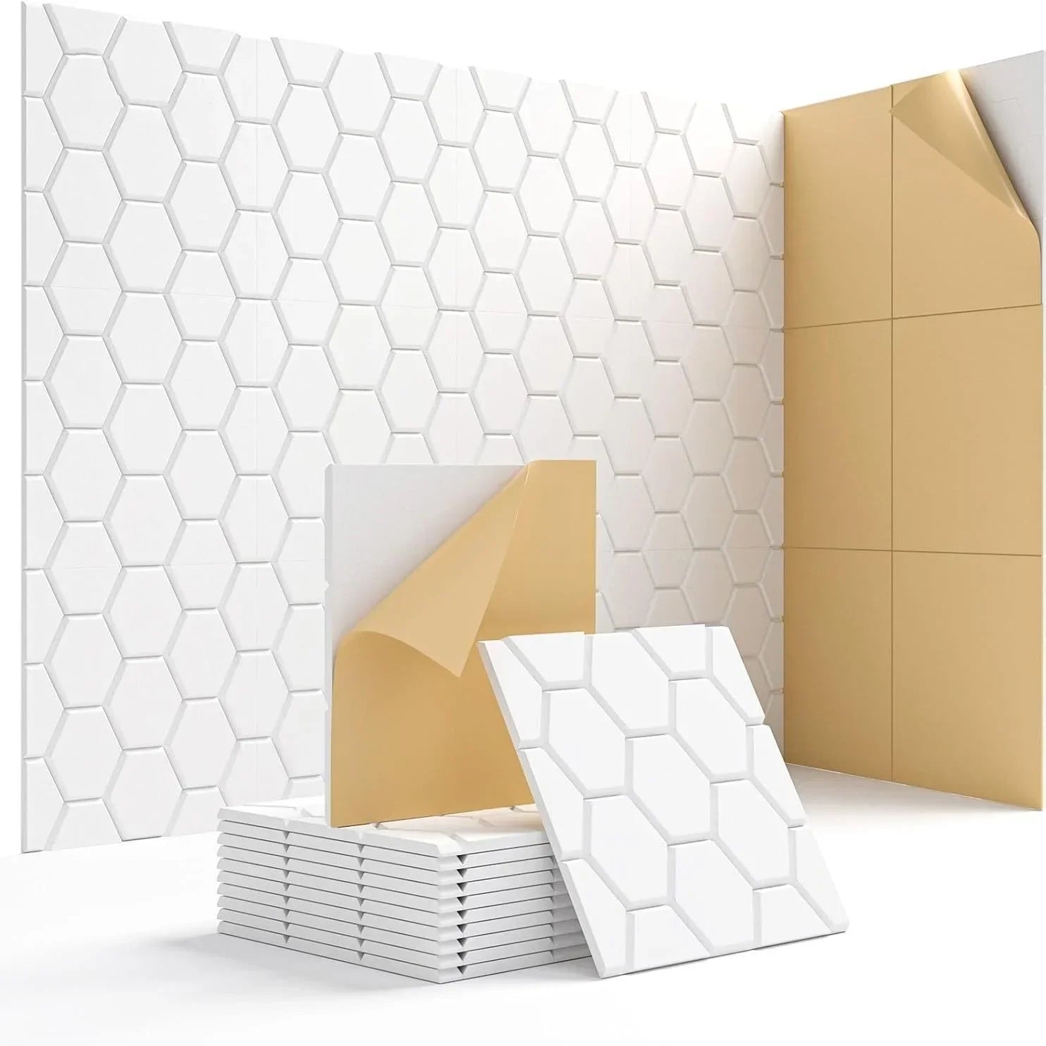 Panel Tường Honeycomb Felt Cách Âm Dính Sẵn Cho Phòng Trẻ - Daisan Store