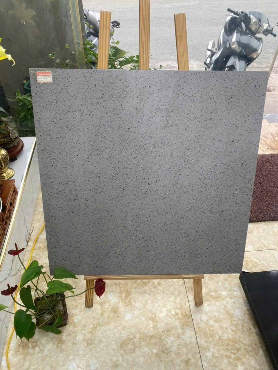 Gạch Terrazzo men matt xương muối tiêu 80x80 88306