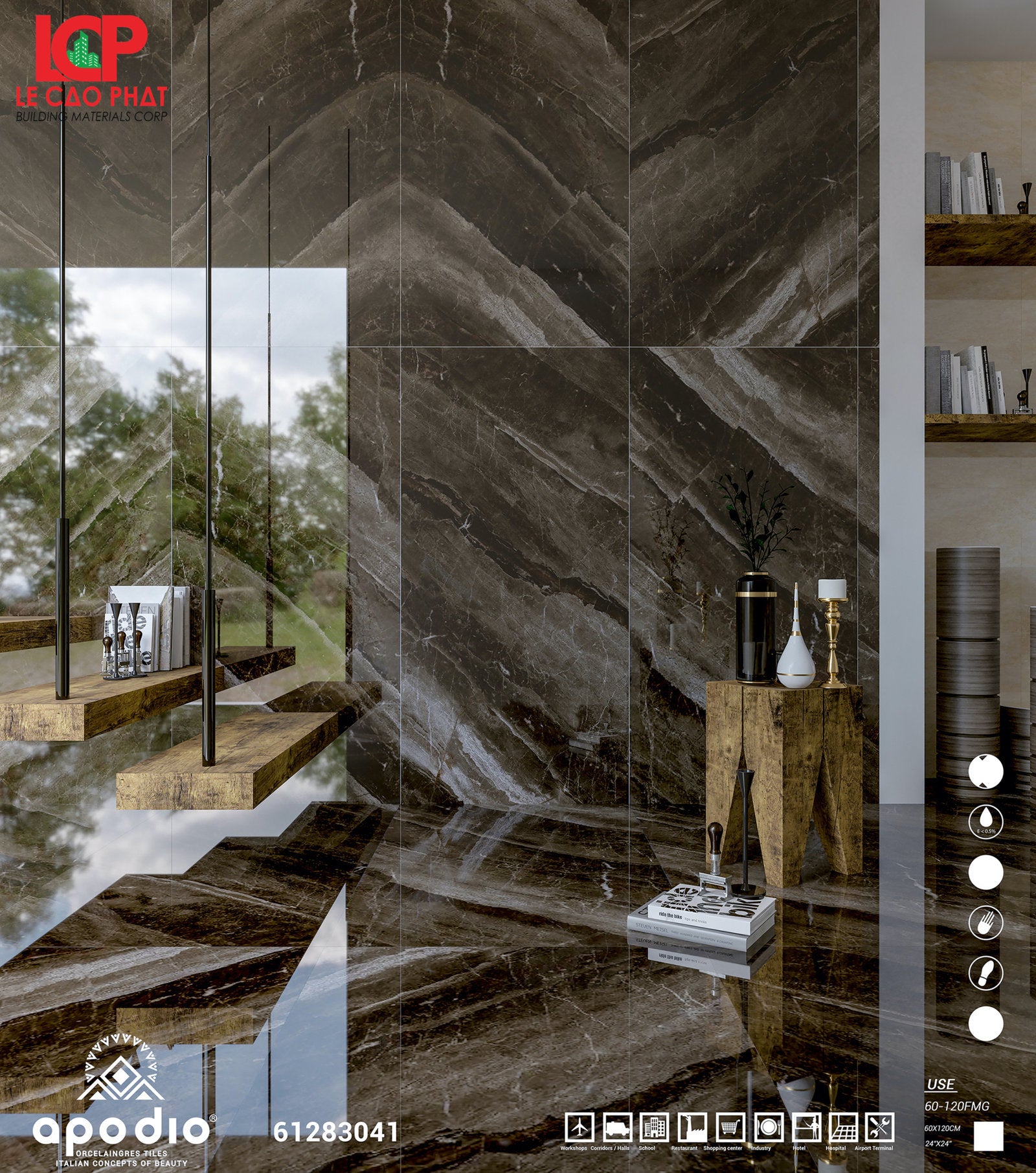 Gạch ốp lát Apodio 61283041