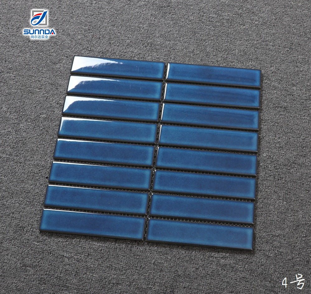 Phật Sơn Giảm Giá Đặc Biệt Gạch Mosaic Ngón Tay Kitkat Gốm Men Dạng Dải Xếp Thẳng Hàng Ốp Tường Phòng Tắm, Bếp - Daisan Store