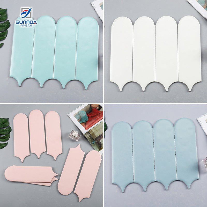 Phật Sơn Giảm Giá Đặc Biệt Gạch Mosaic Ngón Tay Kitkat Gốm Men Dạng Dải Xếp Thẳng Hàng Ốp Tường Phòng Tắm, Bếp - Daisan Store