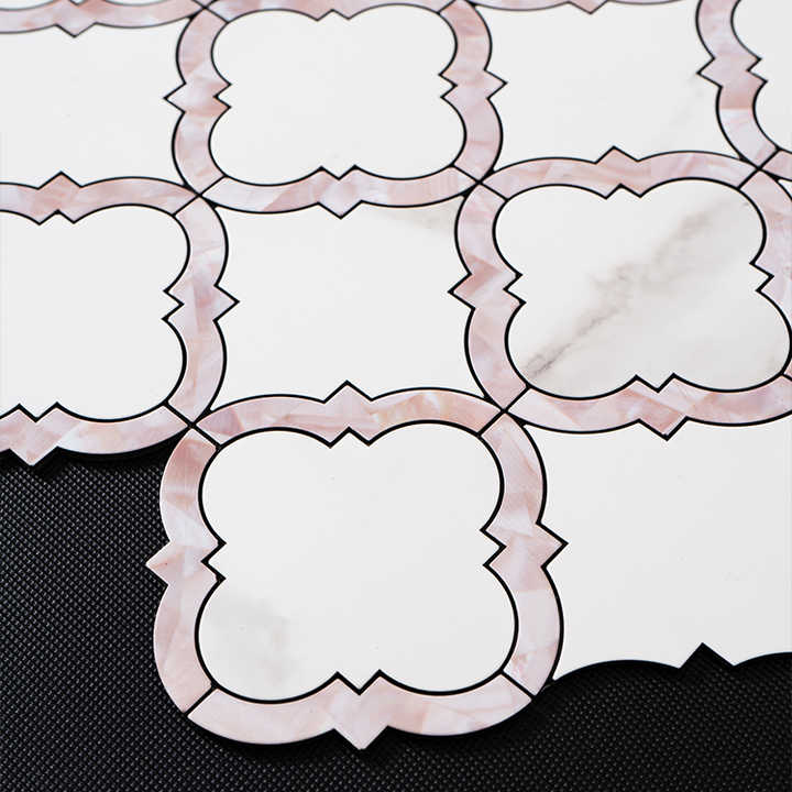 Phòng ngủ tùy chỉnh chất lượng cao sử dụng gạch nhôm khảm chống nước hình cỏ ba lá bóc ra và dán - Daisan Store