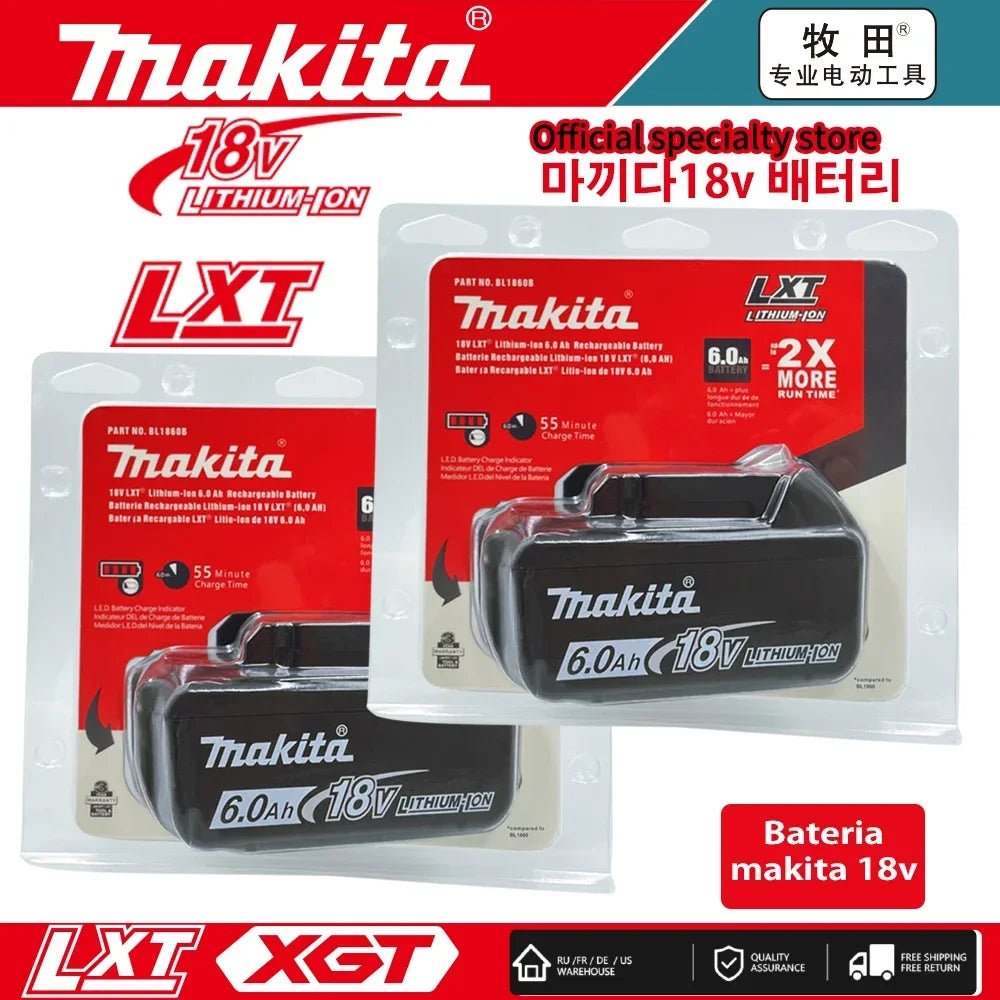 Pin Makita 18V 6Ah Phu Hop Voi BL1840 BL1830B Va BL1850 - Daisan Store