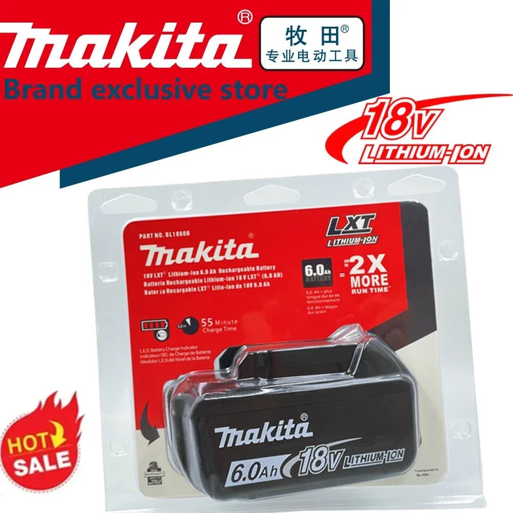 Pin Makita 18V 6Ah Phu Hop Voi BL1840 BL1830B Va BL1850 - Daisan Store