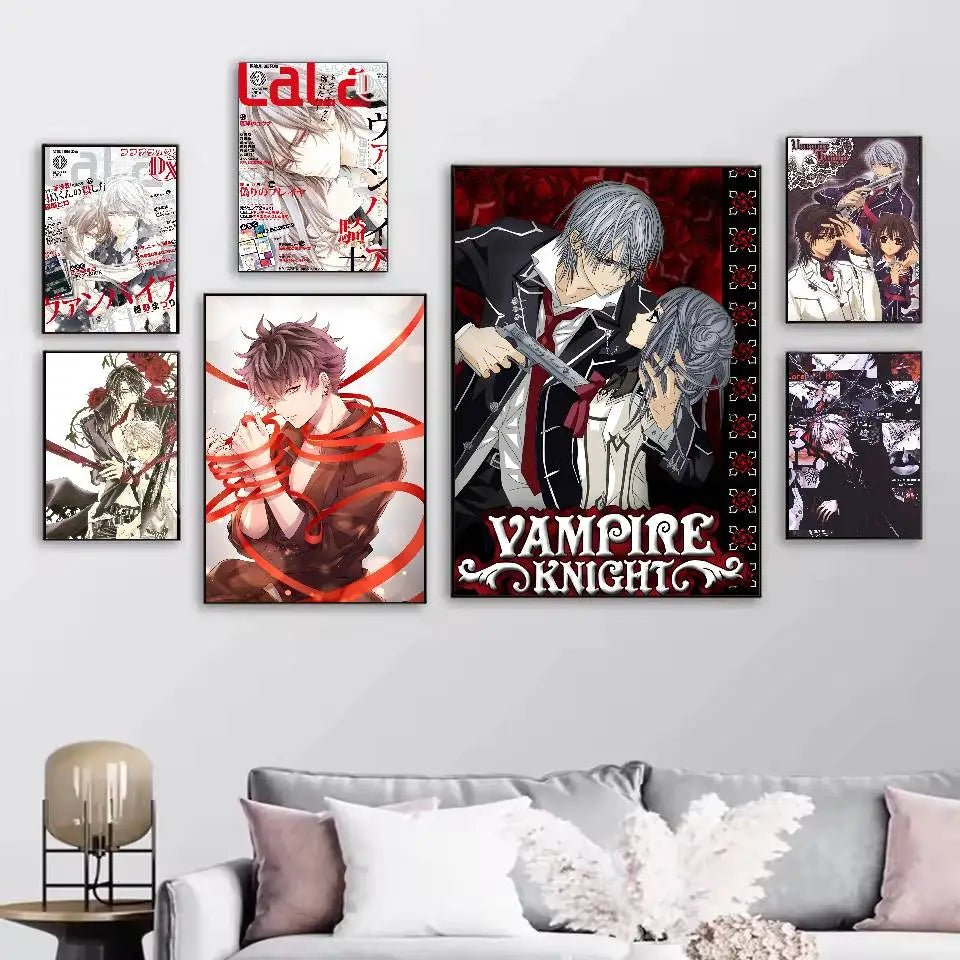 Poster Anime Vampire Knight Dán Tường Bền Nước Quán Cafe - Daisan Store