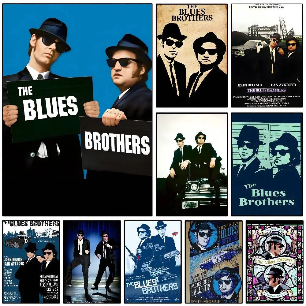 Poster Blues Brothers Co Dien Dan Tuong Chong Nuoc Quan Phe - Daisan Store