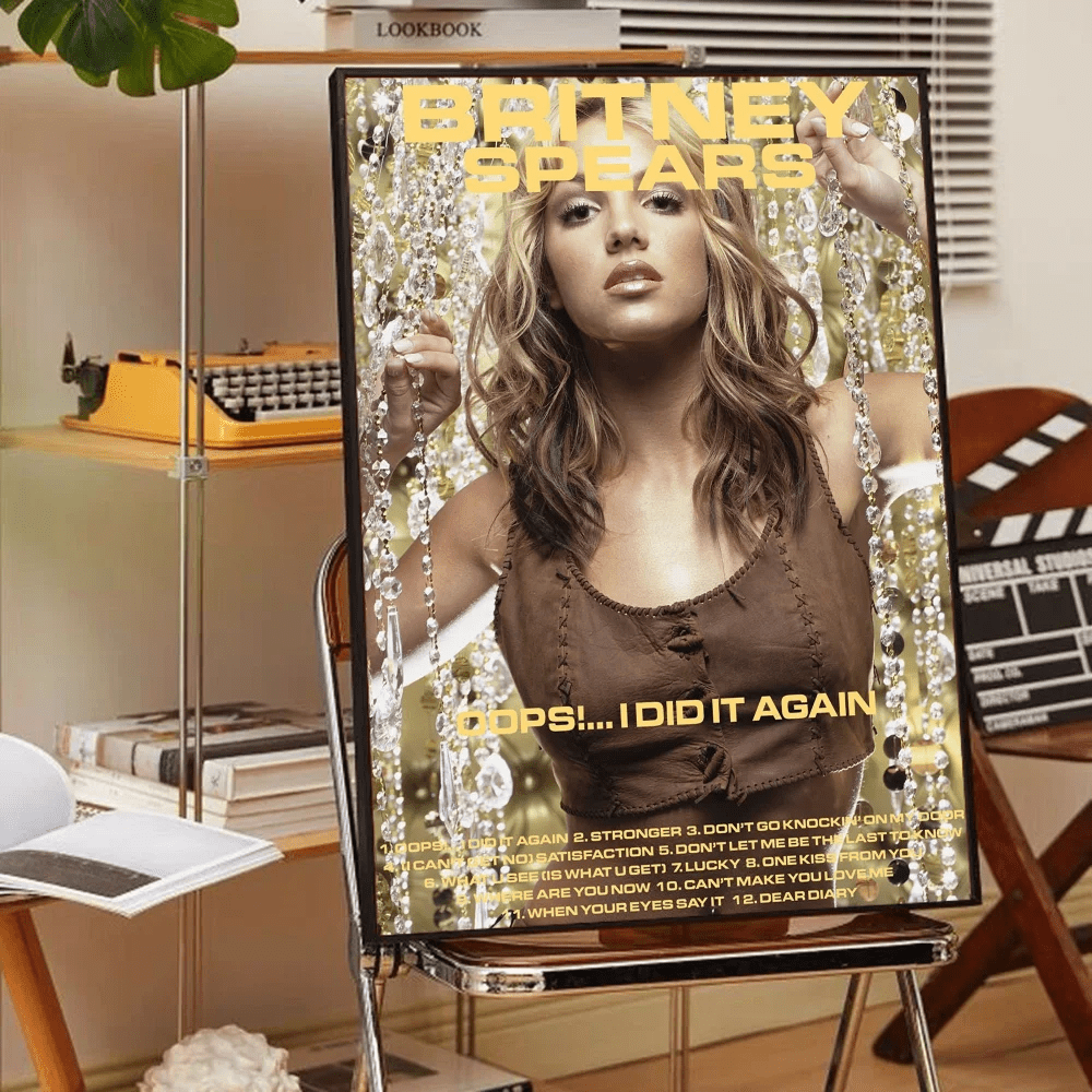 Poster Britney Spears Waterproof Dan Tuong Trang Tri Phong - Daisan Store
