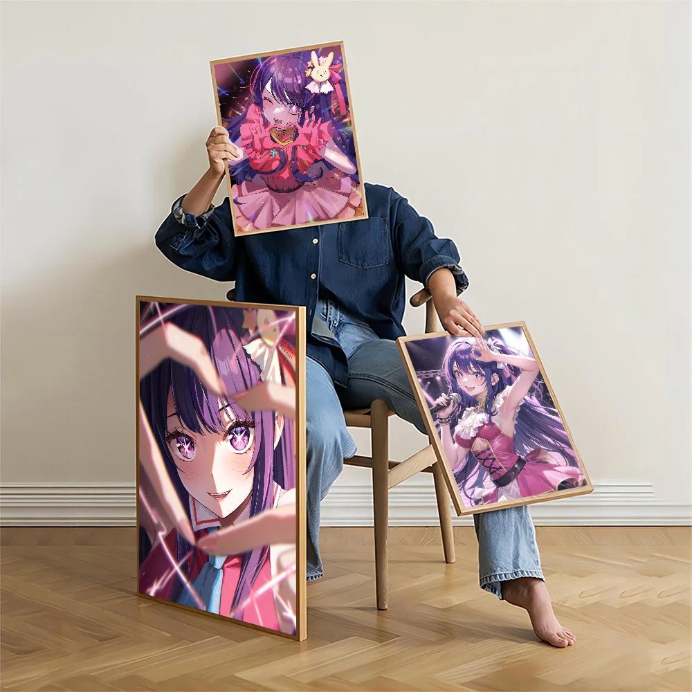 Poster Dán DIY Anime Oshi No Ko Chịu Nước Trang Trí Tường - Daisan Store