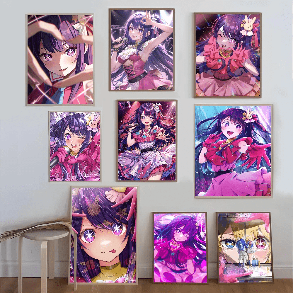 Poster Dán DIY Anime Oshi No Ko Chịu Nước Trang Trí Tường - Daisan Store