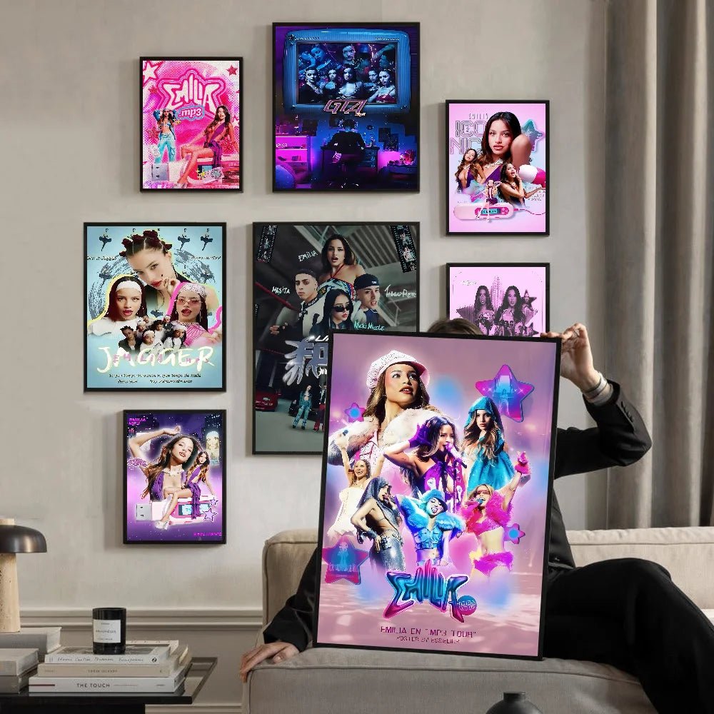 Poster Emilia Mernes Singer Whitepaper Dan Tuong Quan Bar - Daisan Store