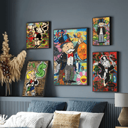 Poster Graffiti Alec Monopoly Money Waterproof Treo Tuong - Daisan Store