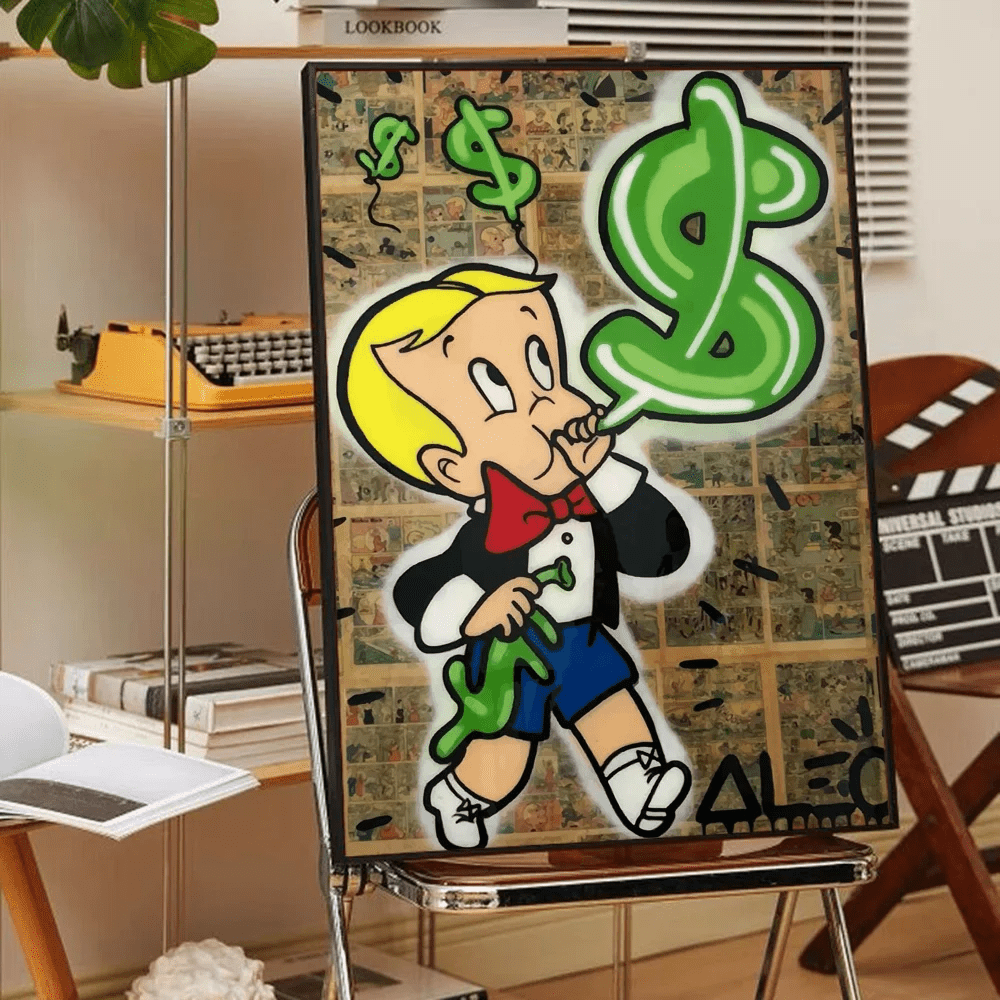 Poster Graffiti Alec Monopoly Money Waterproof Treo Tuong - Daisan Store
