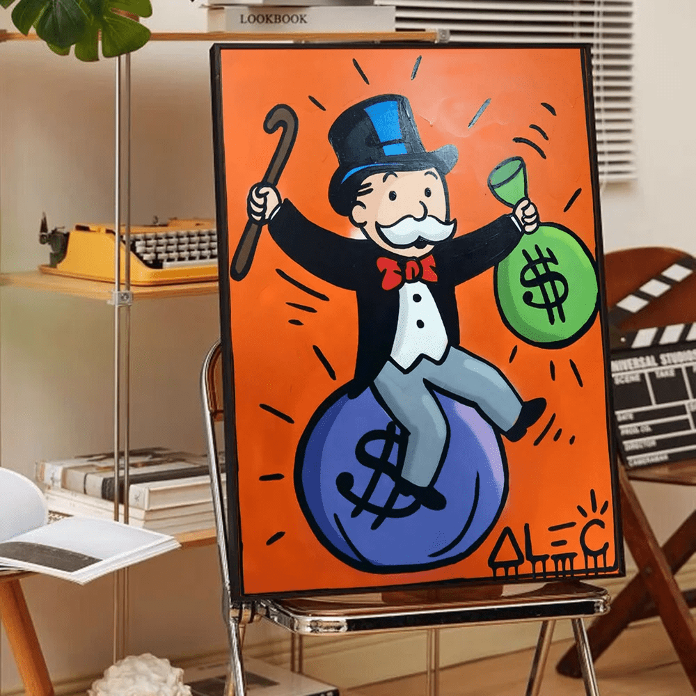 Poster Graffiti Alec Monopoly Money Waterproof Treo Tuong - Daisan Store